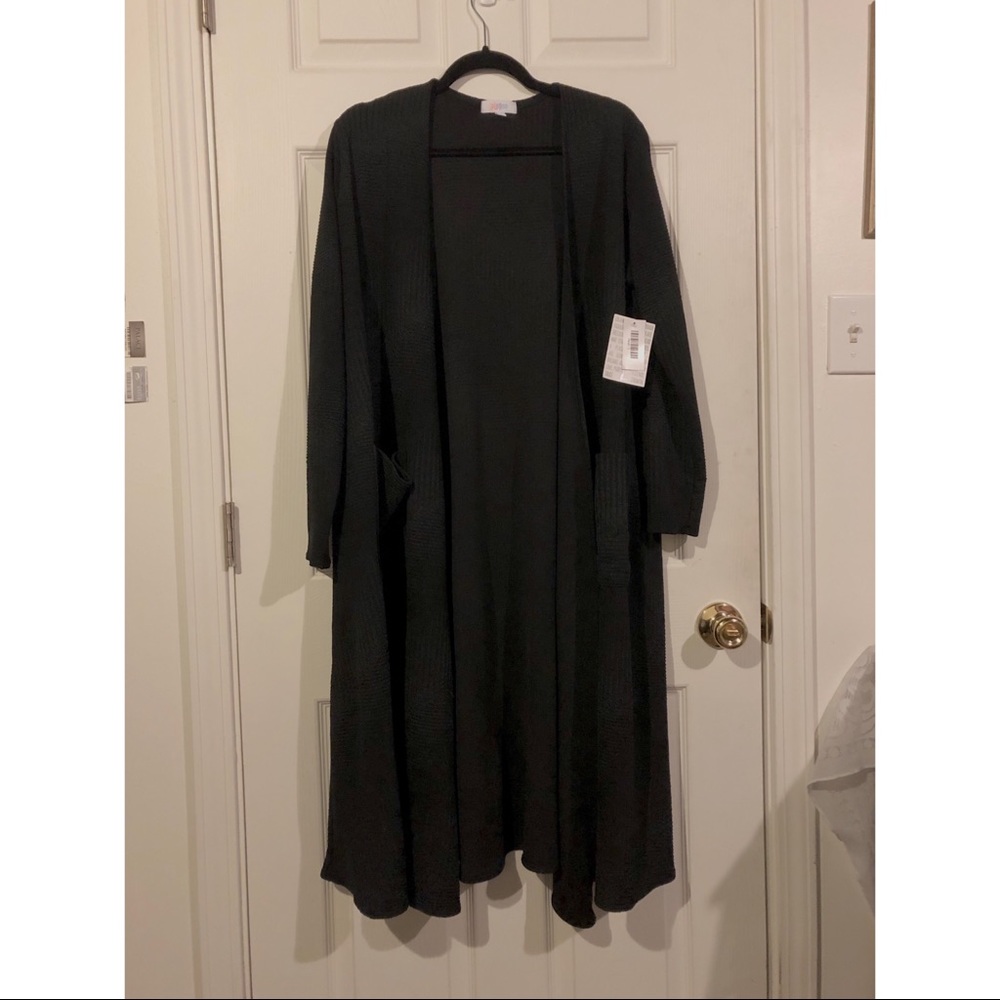 LuLaRoe Sarah Cardigan - Solid Black, L